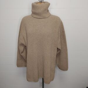 Sage Studio 100% Merino Wool Turtleneck Sweater Size S